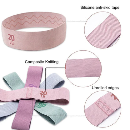 Elastic Workout Bands Anti-Slip Squat Expander Bands