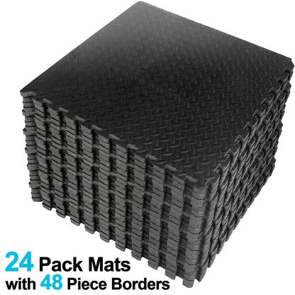 Exercise Mat 3/4'' Thick Interlocking Tiles