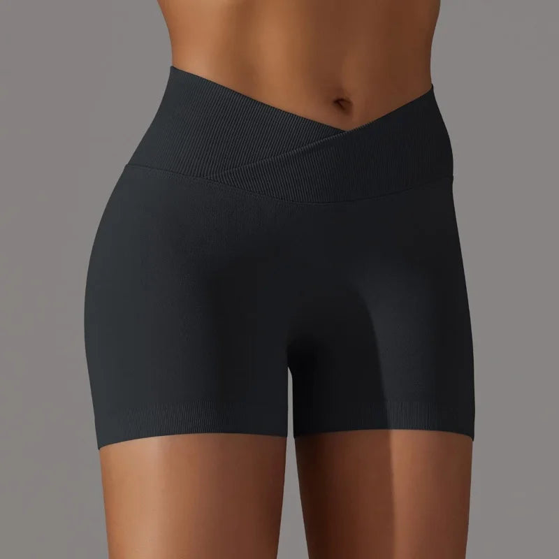 3 Pieces Yoga Scrunch Butt Shorts