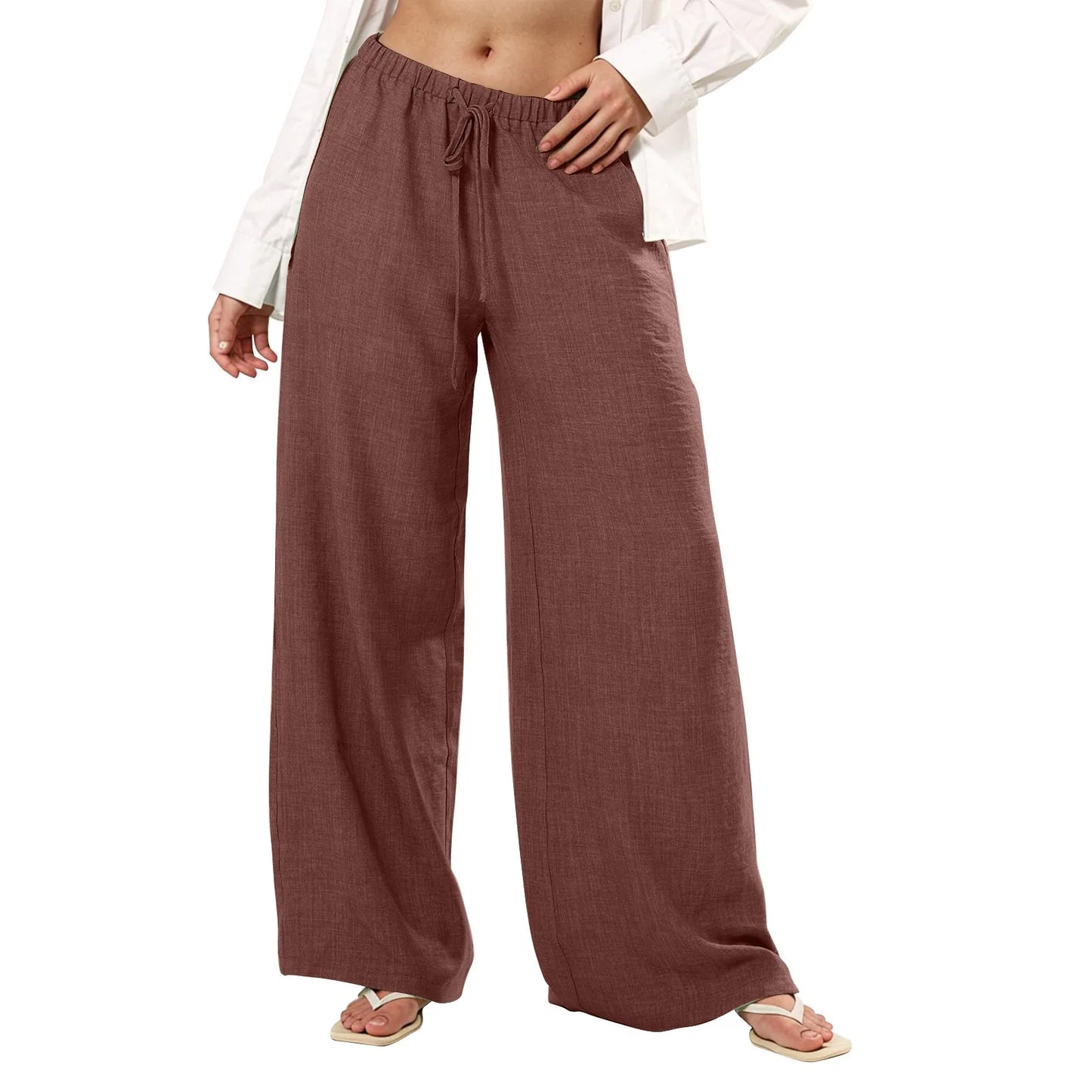 Casual Wide Leg Trousers
