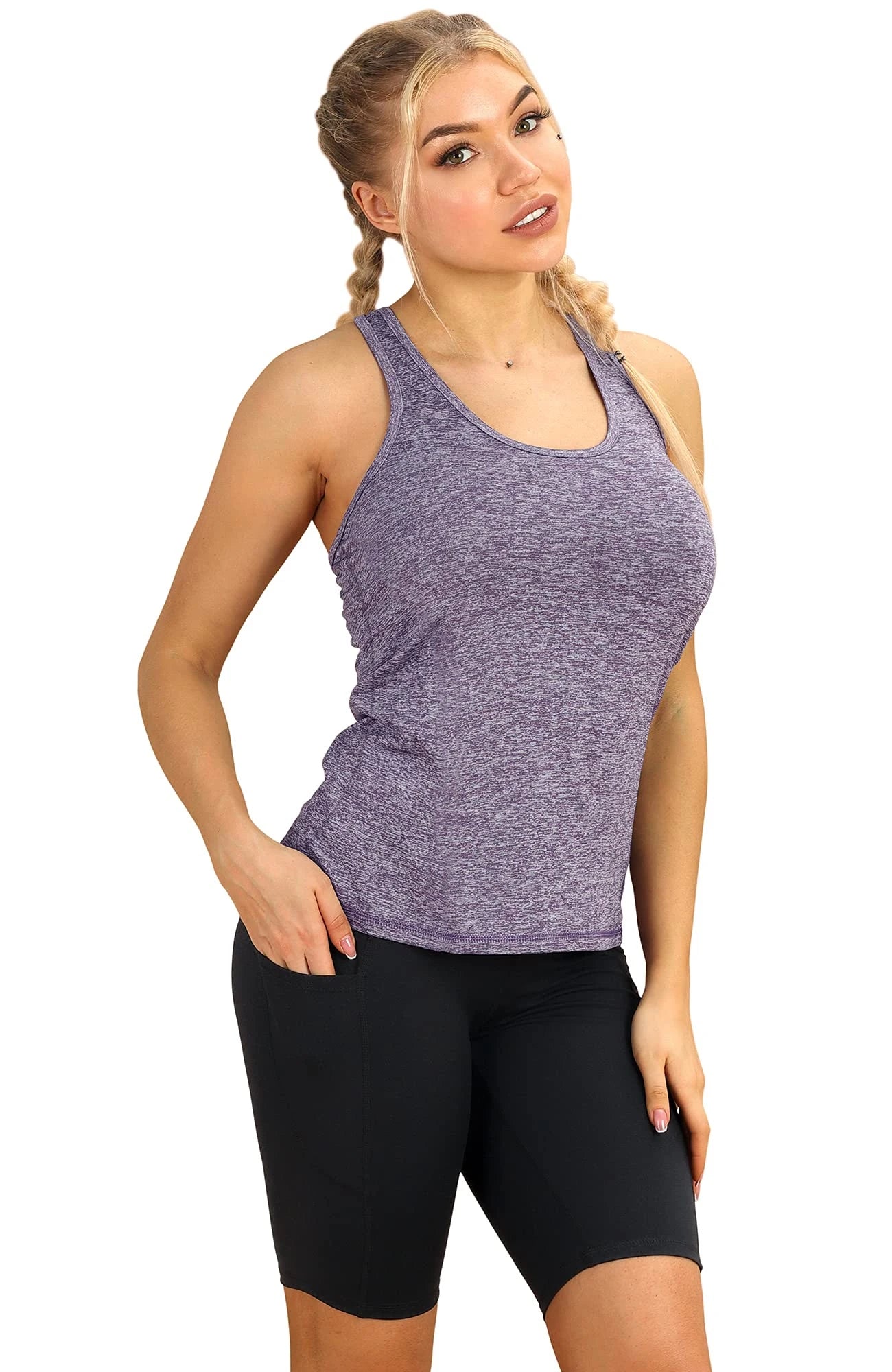3 Pcs  Yoga Tops Quick Dry