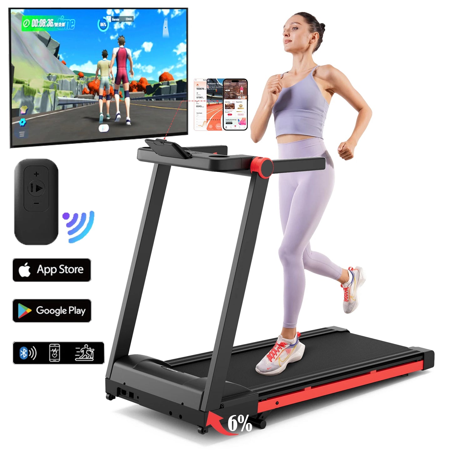 3.5HP Foldable Incline Treadmill /Walking Pad