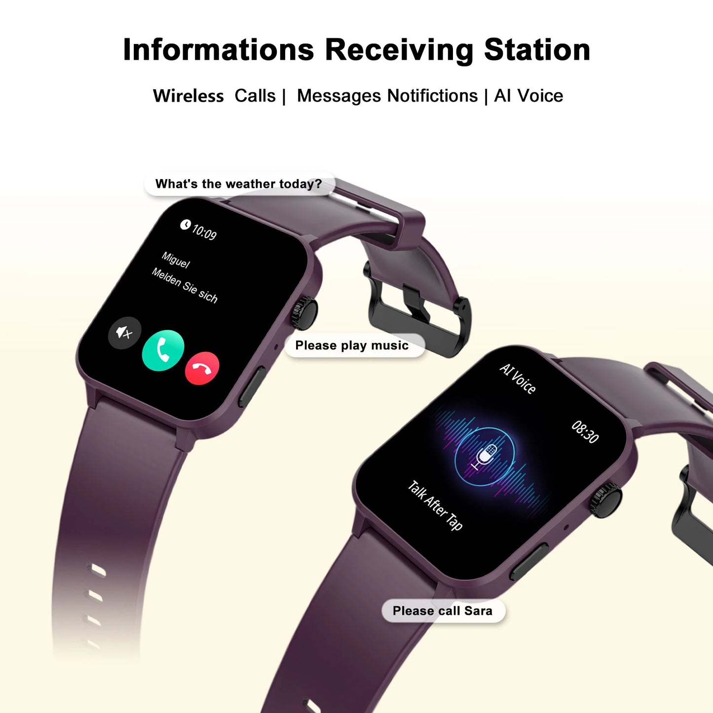 100+ Sports Modes/Health Monitor Smartwatch