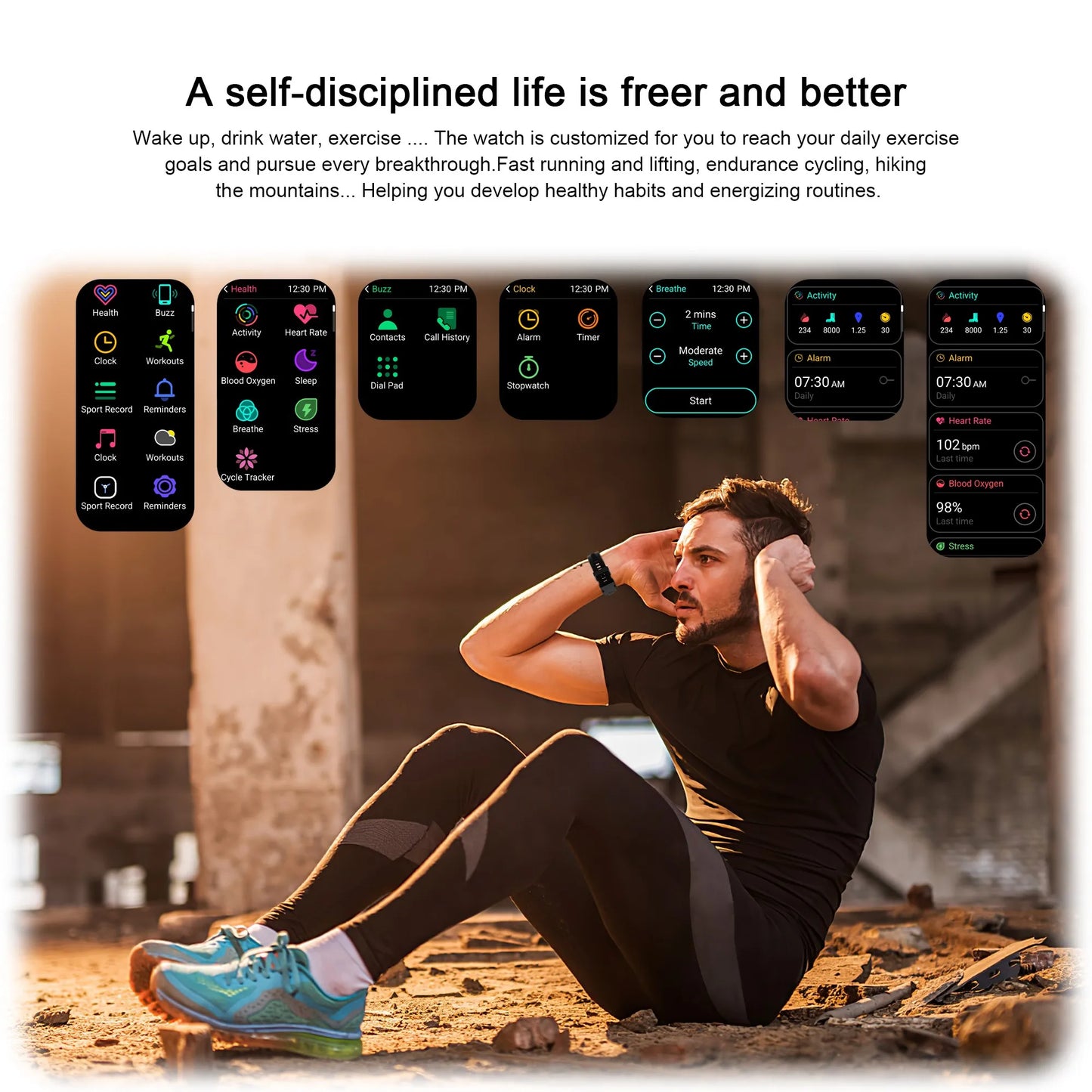 Waterproof Smartwatch Bluetooth Calling Fitness Tracking