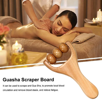 1Pcs Wooden Massage Roller