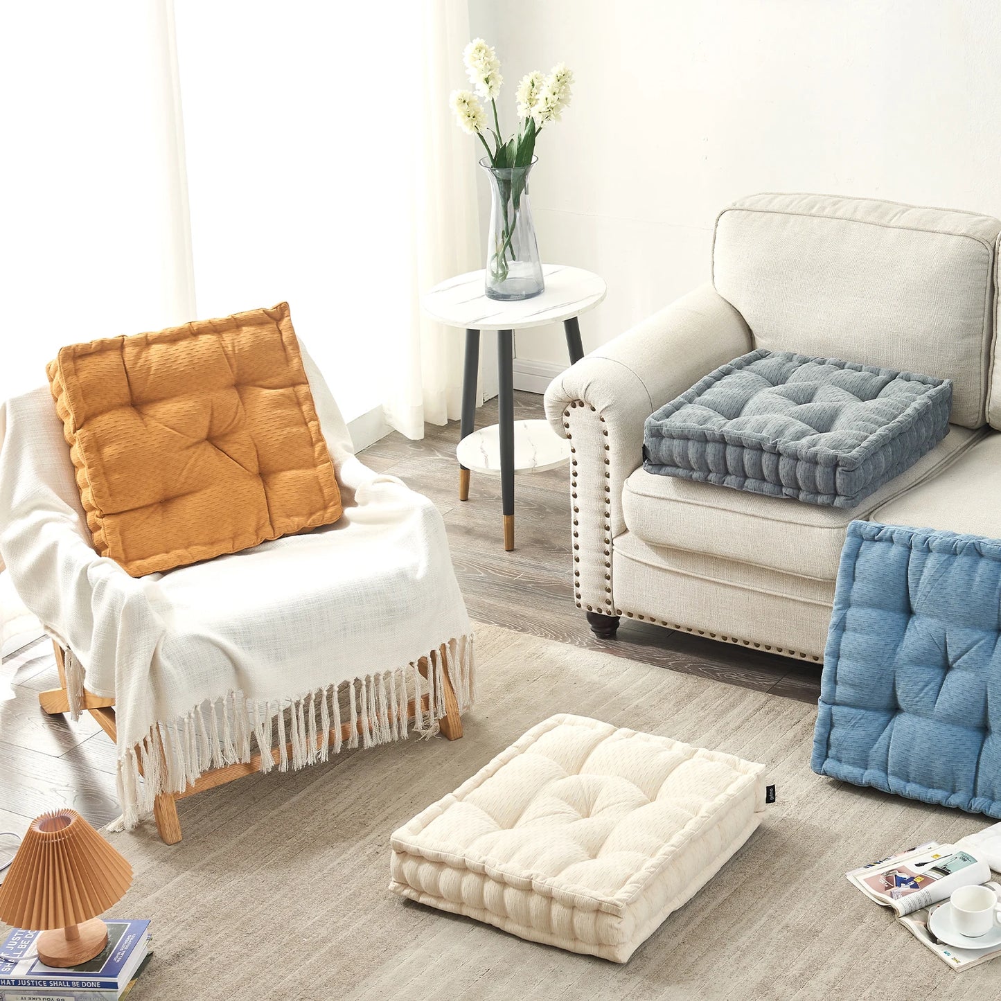 Getmo Resin Meditation Floor Pillow