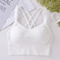 tank top push up running sports bra