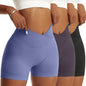 3 Pieces Yoga Scrunch Butt Shorts