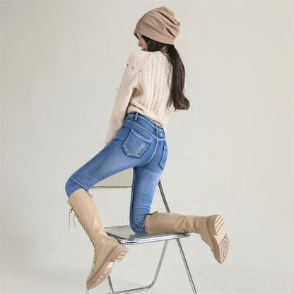 Women Thermal Skinny Jeans