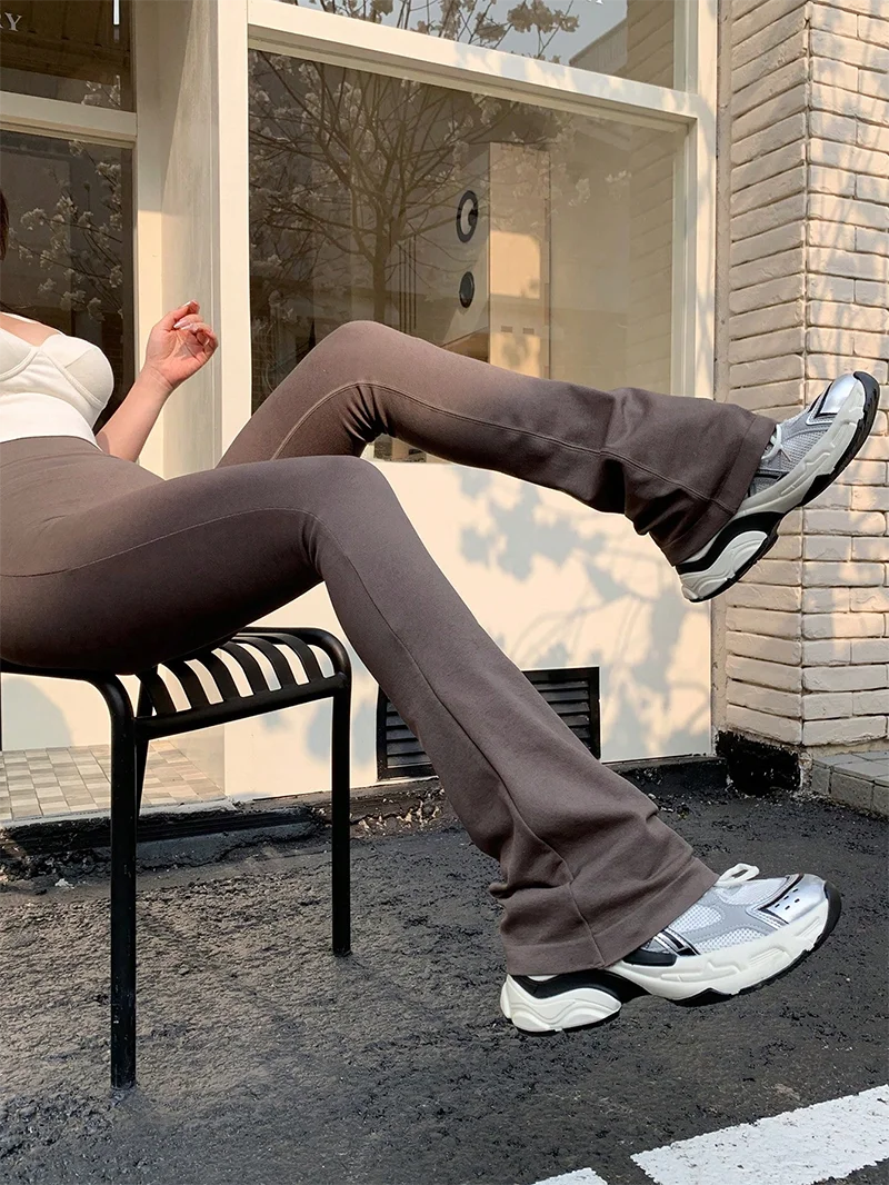 High Waisted Compression  Flared Yoga  Leggings