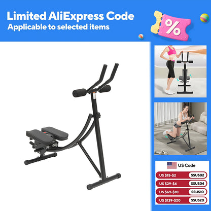 Adjustable Ab Machine, 330lbs Capacity
