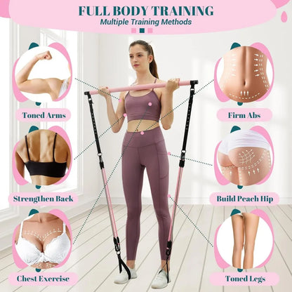 Pilates Bar Kit with Resistance Bands