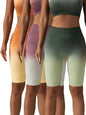 3 Pack Tummy Control Yoga Shorts