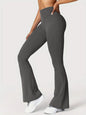 High-waisted wide-leg yoga trousers