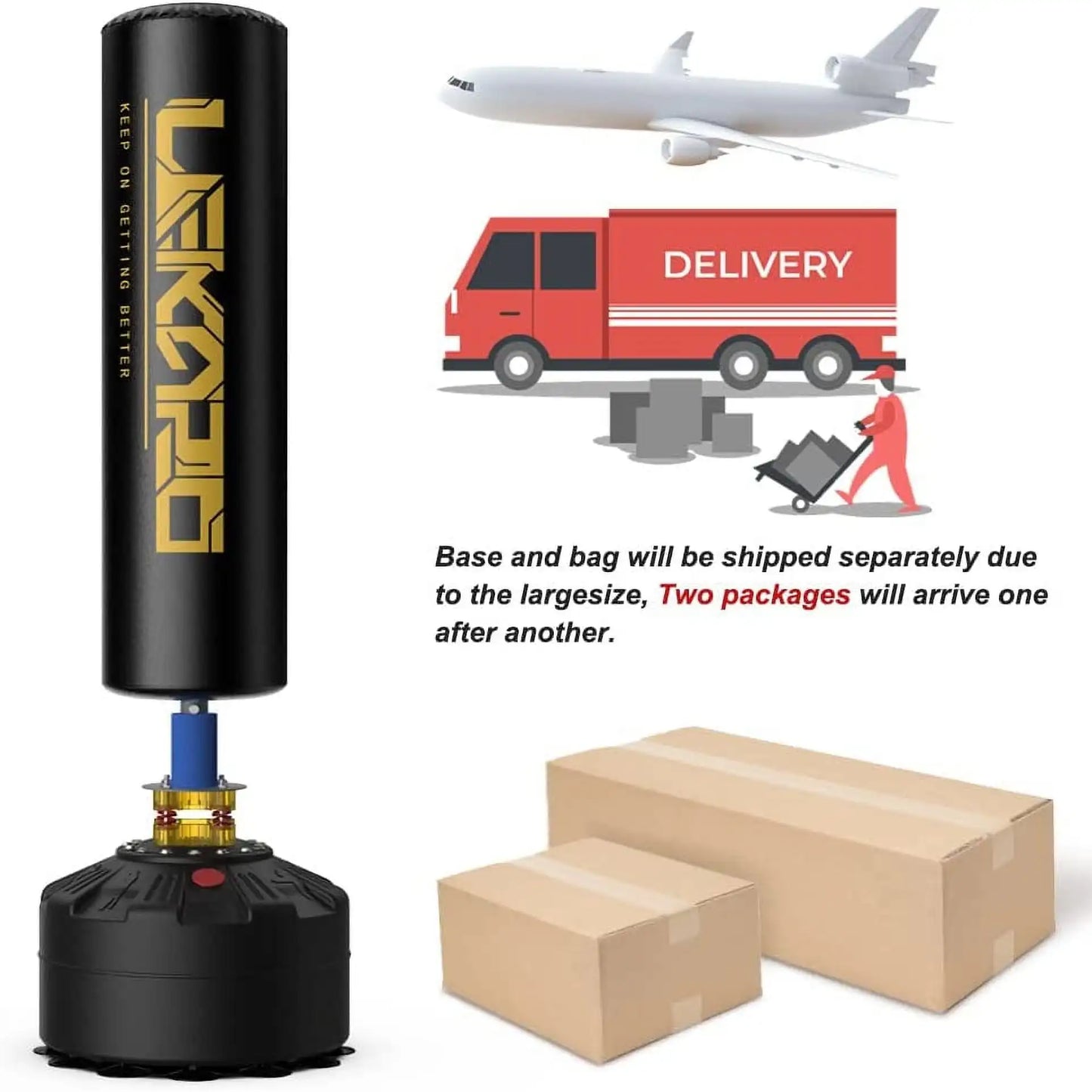 Standing sandbag, boxing bag with suction cup