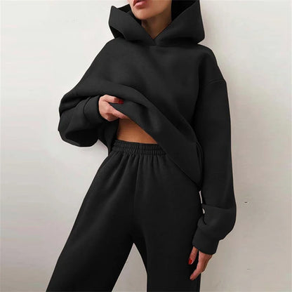 Two Pieces Oversized Women's Tracksuit Suit