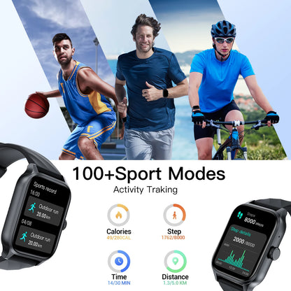 Call Smartwatch Health Monitor Waterproof Android
