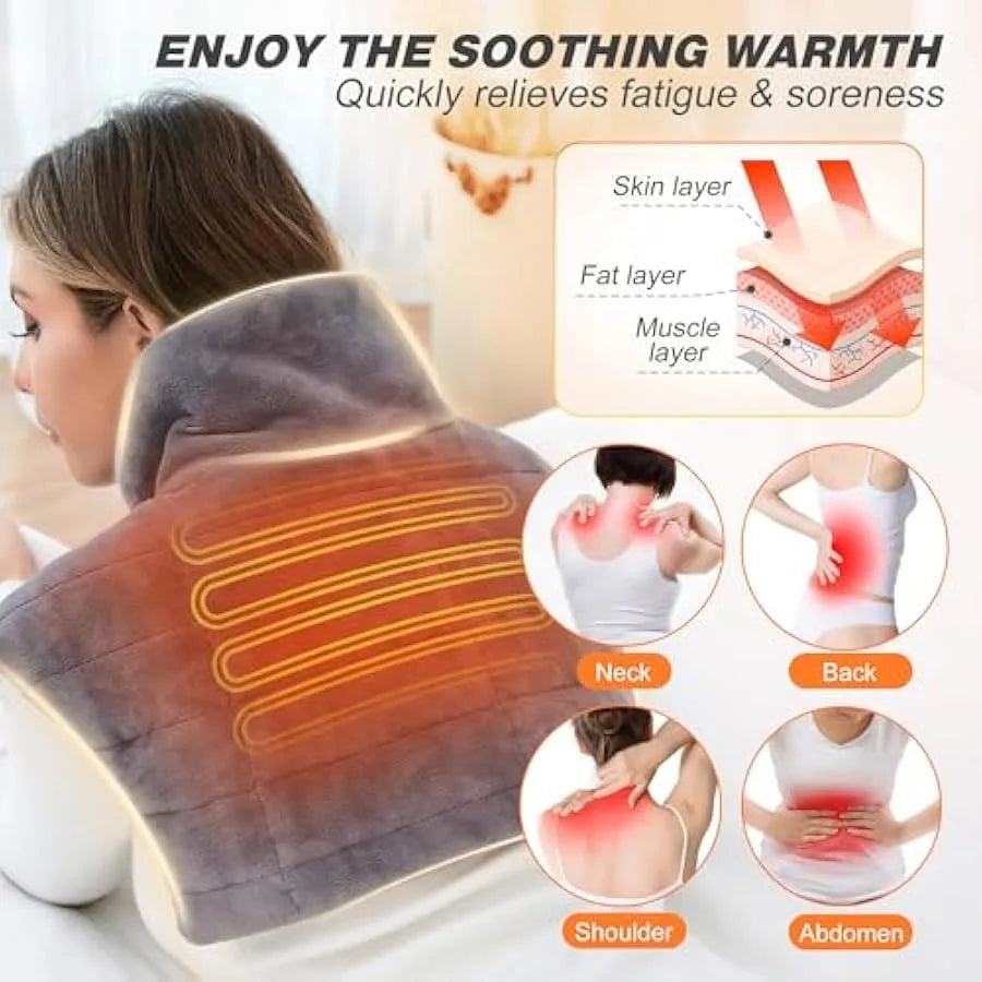 Cordless Heating Pad for Neck and Shoulders P