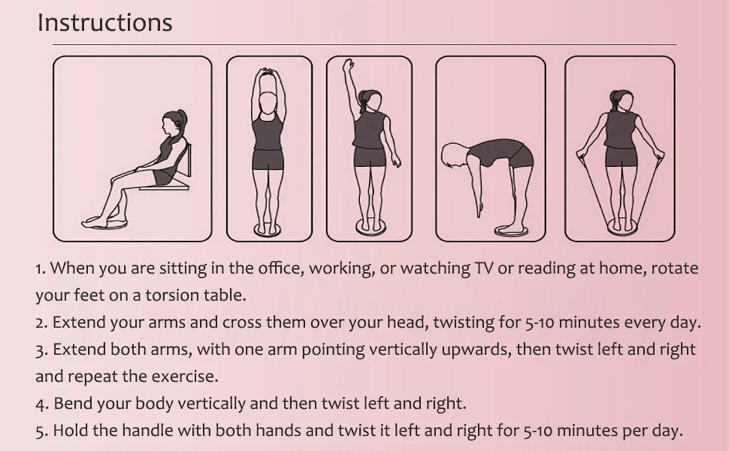 Exercise Waist Twisting Disc Foot Massage