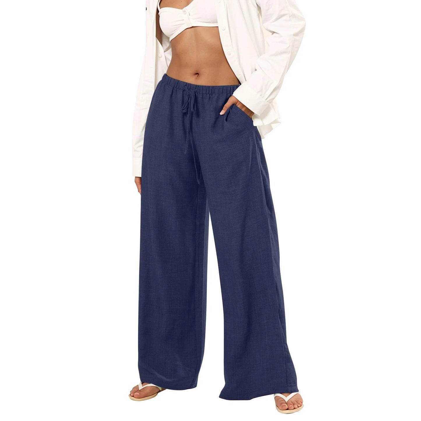 Casual Wide Leg Trousers