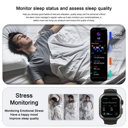 Waterproof Smartwatch Bluetooth Calling Fitness Tracking
