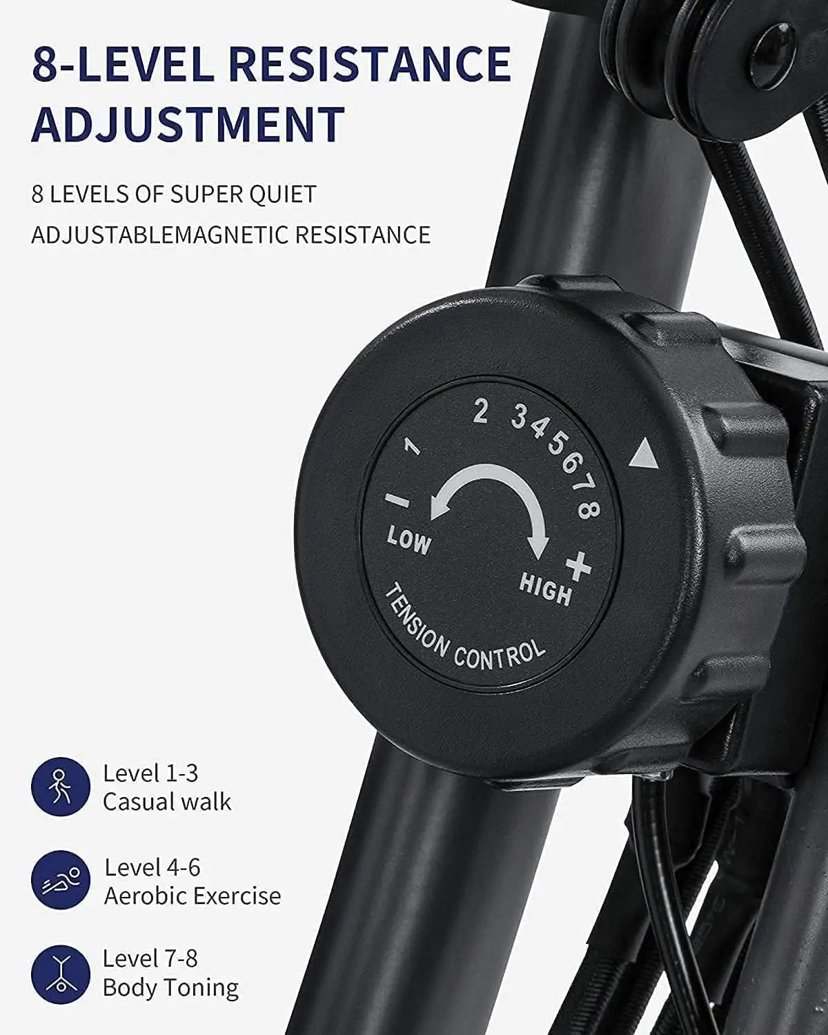 Exercise Bike Folding Magnetic Upright