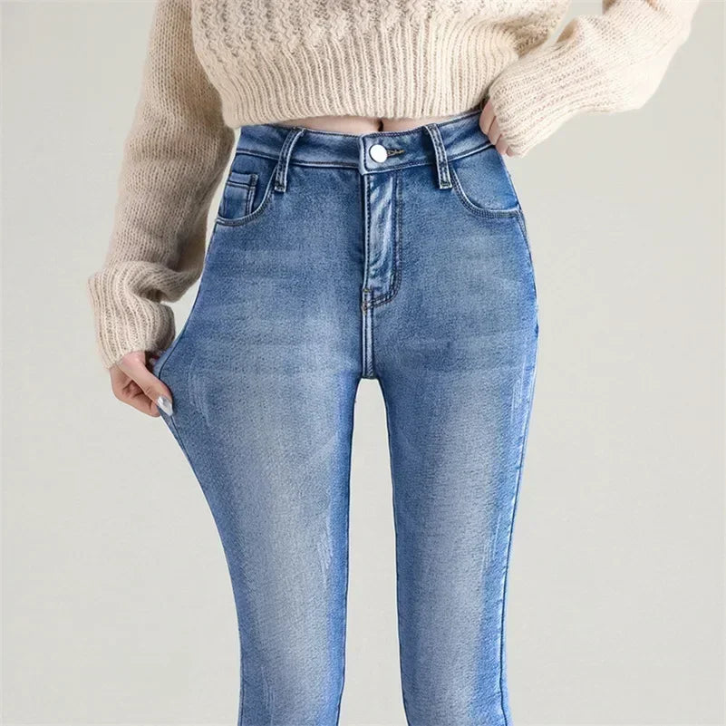 Women Thermal Skinny Jeans