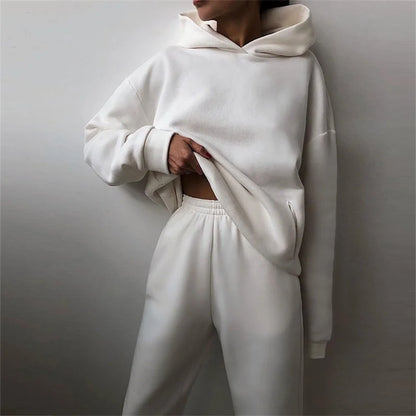 Two Pieces Oversized Women's Tracksuit Suit