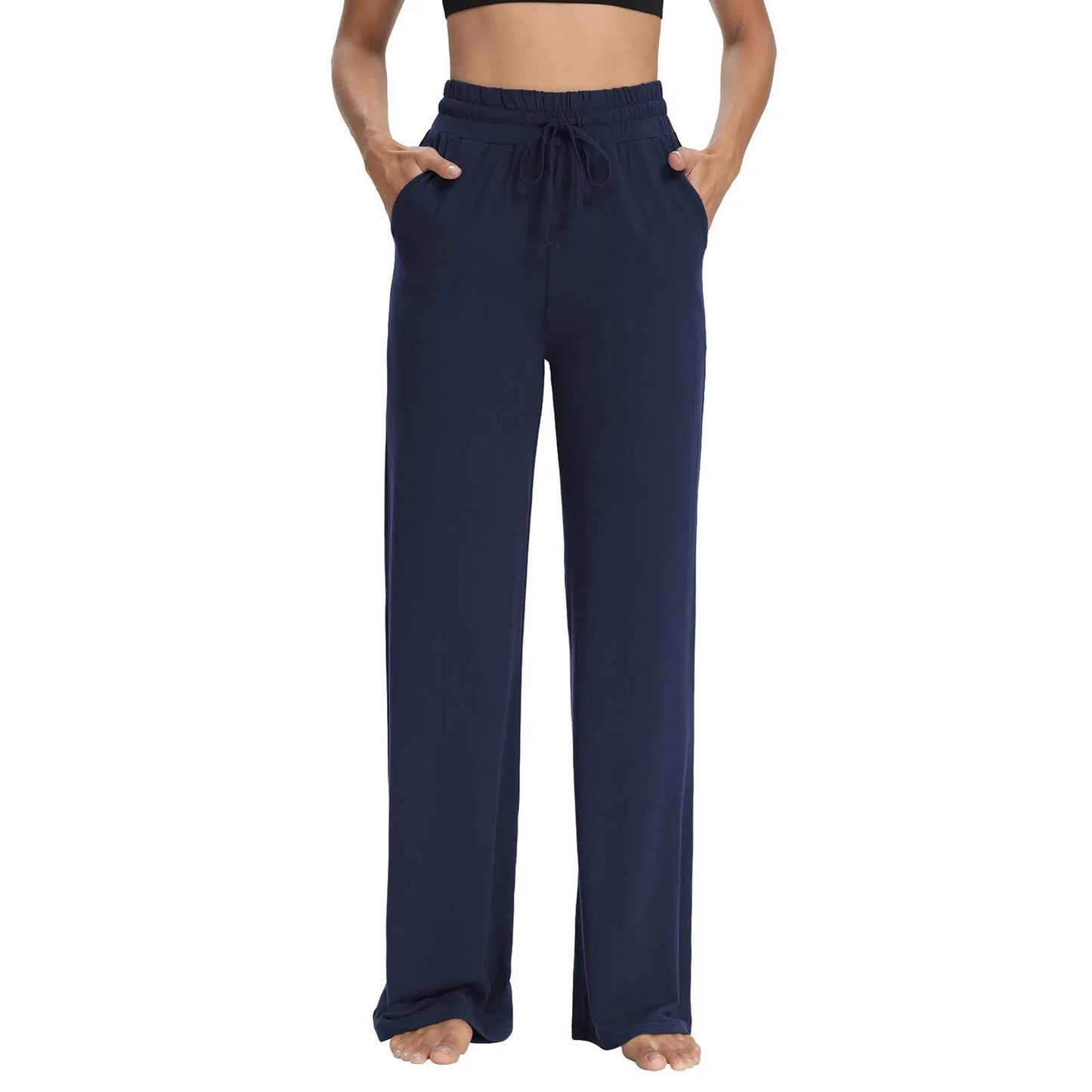 Wide Leg Yoga Pants with Pockets