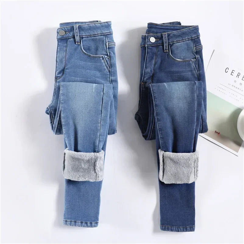 Women Thermal Skinny Jeans