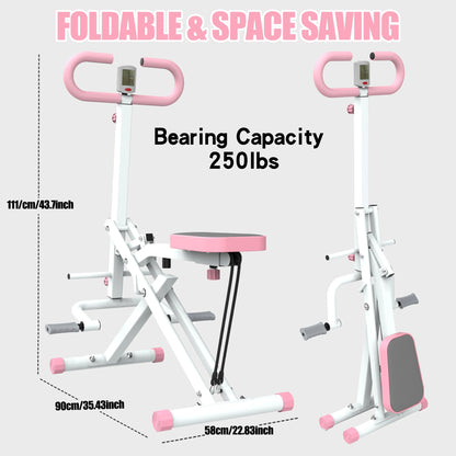 Fordable Resistance Band Squat Machine
