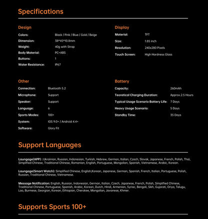 Call Smartwatch Health Monitor Waterproof Android