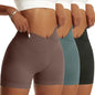 3 Pieces Yoga Scrunch Butt Shorts