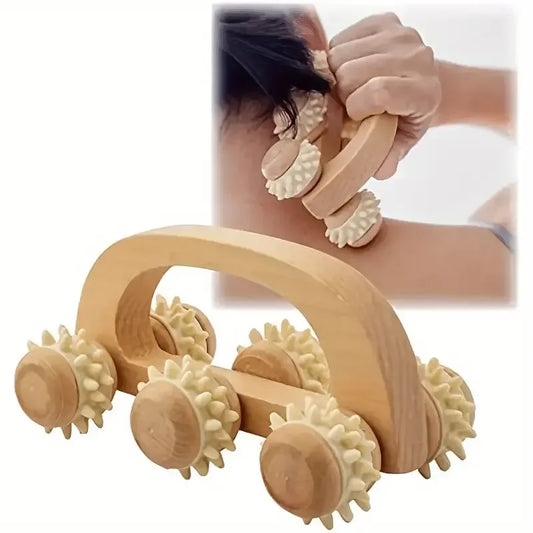 1 Pcs Wooden Massage Roller Tool