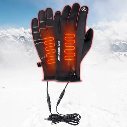 Heated Sports Touch Screen Waterproof /Windproof Gloves