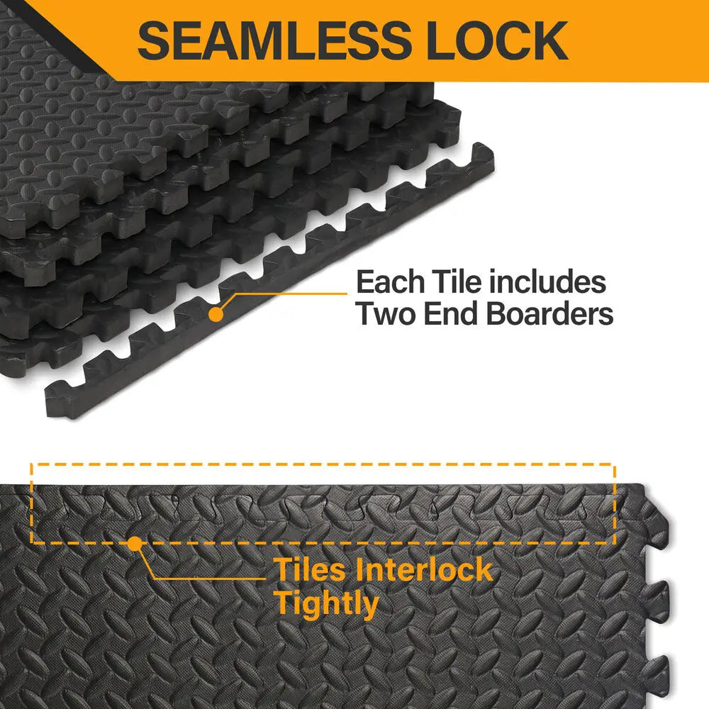 Exercise Mat 3/4'' Thick Interlocking Tiles