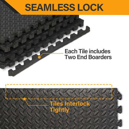 Exercise Mat 3/4'' Thick Interlocking Tiles