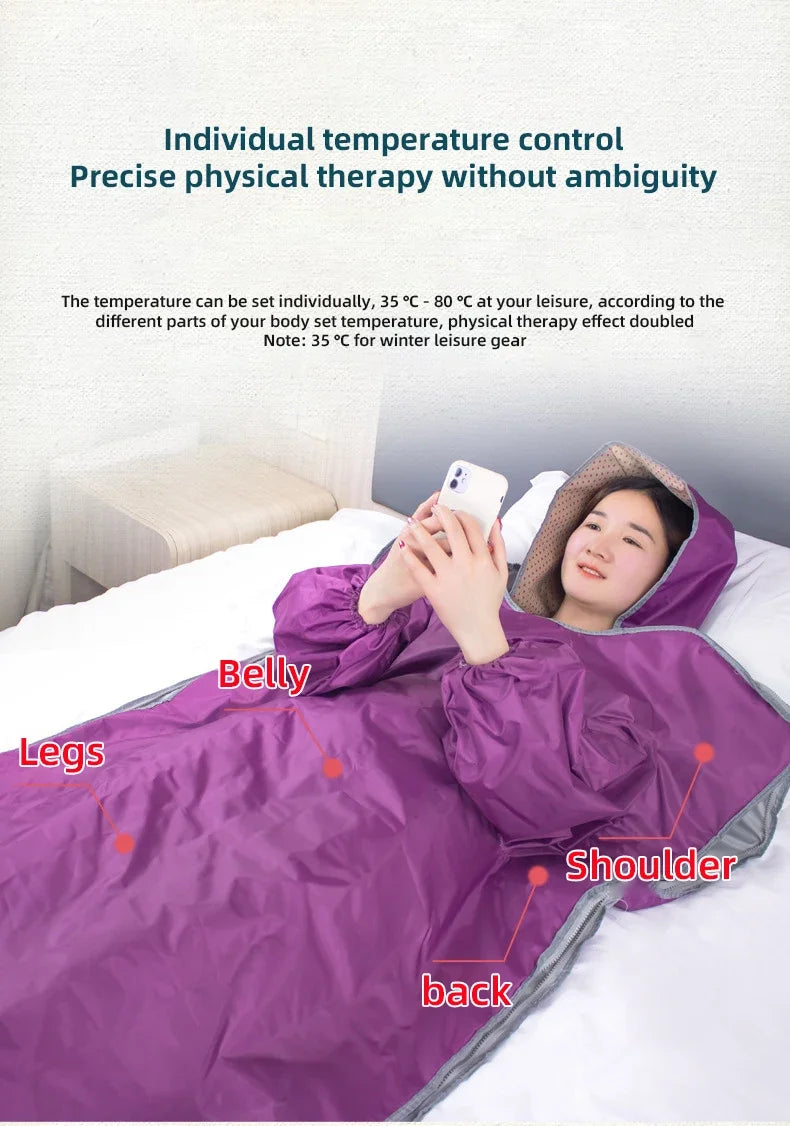 Sauna Blanket with Hand Sleeve Design
