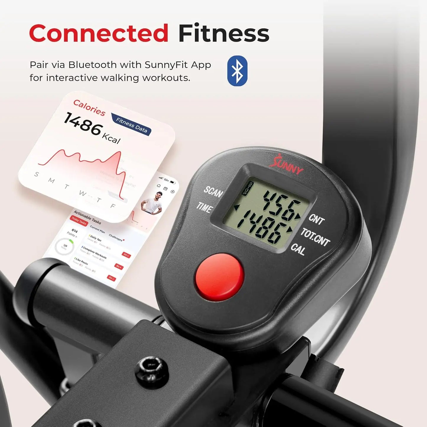 Foldable Smart Air Walk Elliptical