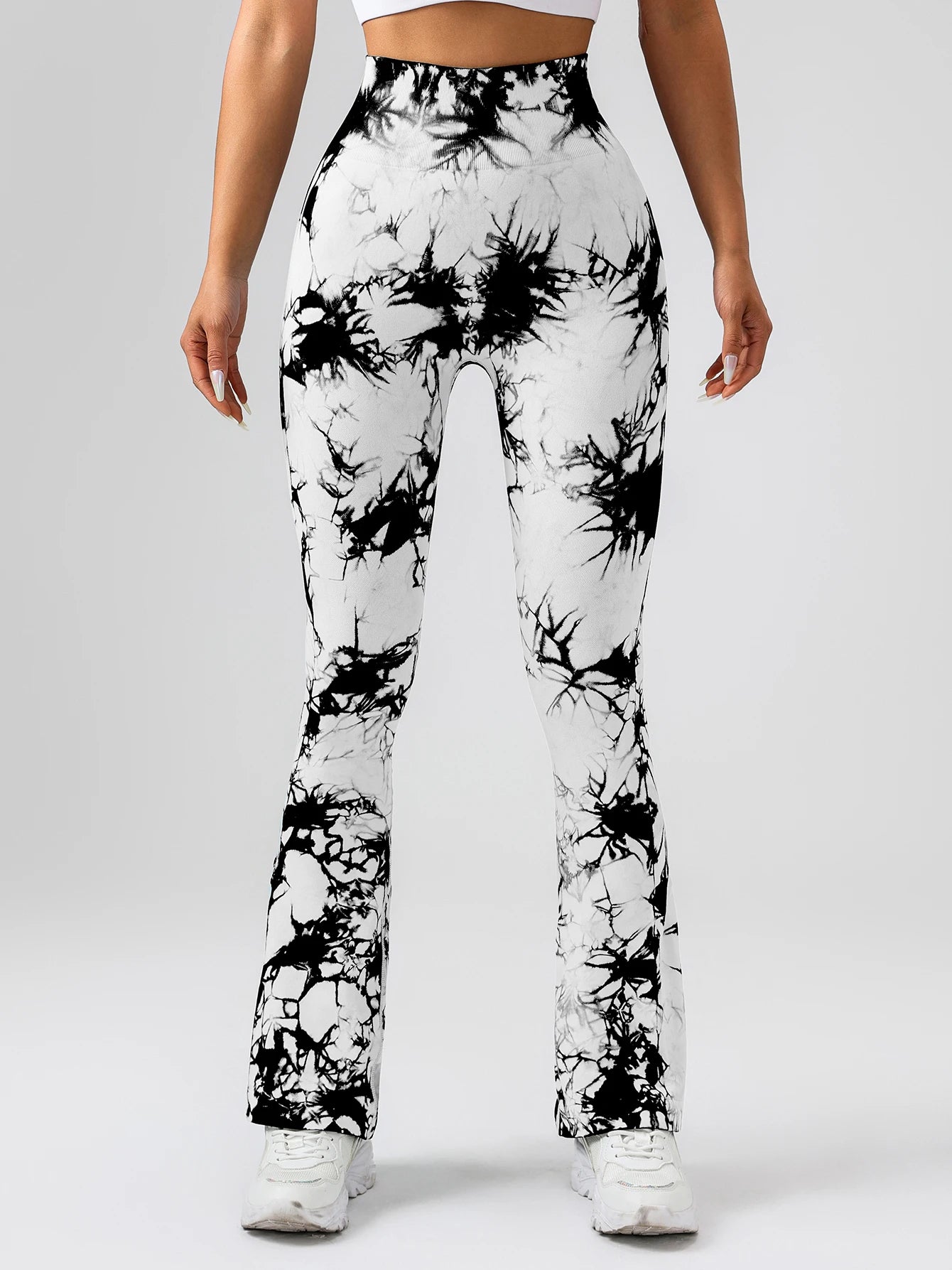 4 Pack Women's Tie-dye High-waisted leggings