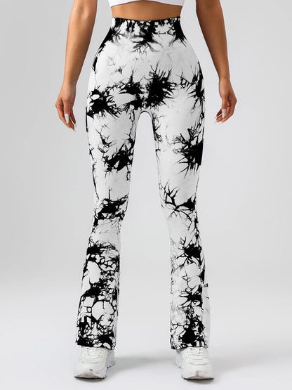 4 Pack Women's Tie-dye High-waisted leggings
