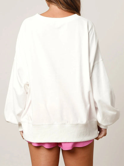 Women s Loose Valentine s Day Sweatshirt