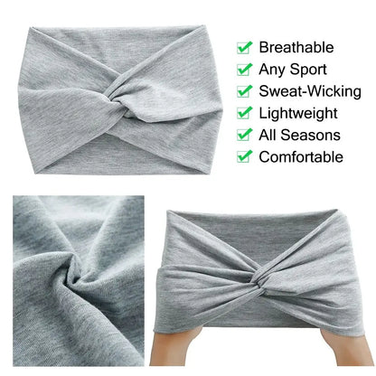 Hair Accessories Twisted Extra Large  Workout Headband