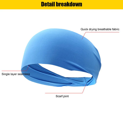 Elastic Sports Sweat Absorption Headbands