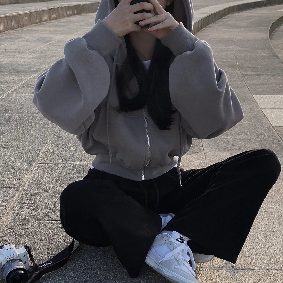 Casual Hood Sweatshirt