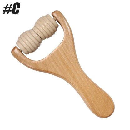 1Pcs Wooden Massage Roller