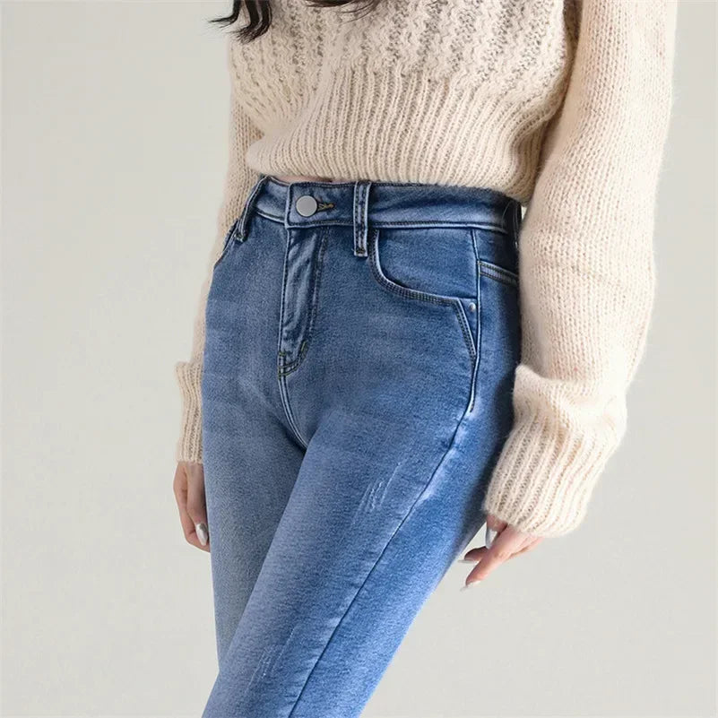 Women Thermal Skinny Jeans