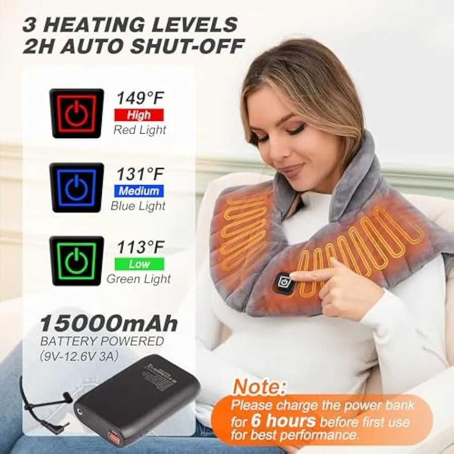 Cordless Heating Pad for Neck and Shoulders P