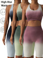 3 Pack Tummy Control Yoga Shorts