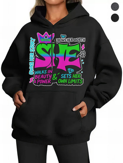 She motivational Women’s Loose Fit  Hoodies